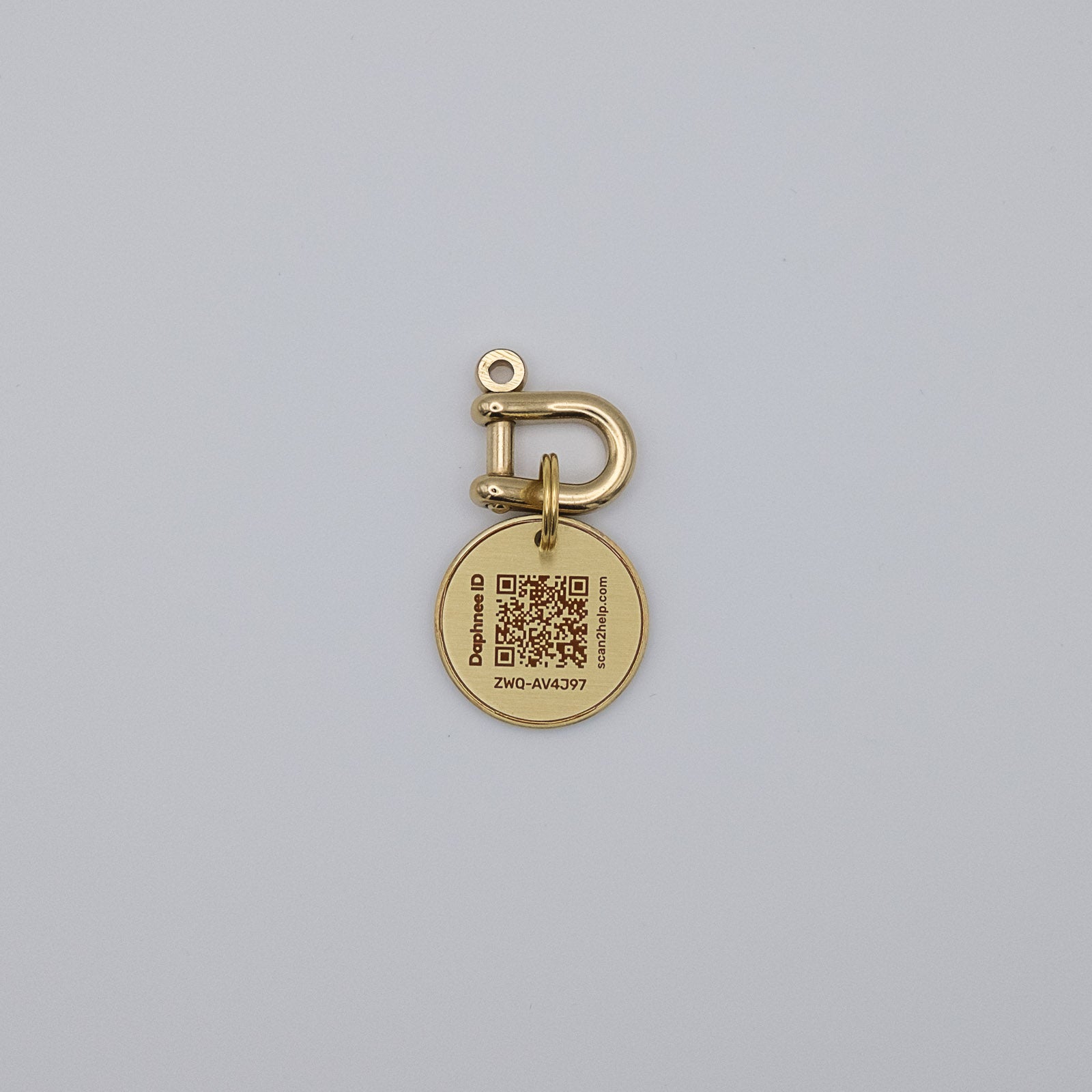 Karabiner Schloss schmal goldfarben